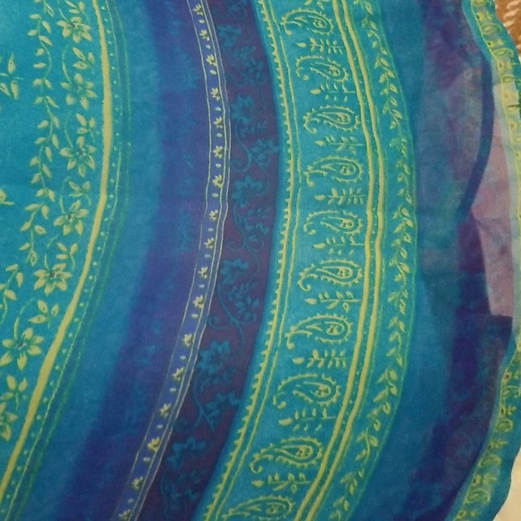 Sz 18/20 Paisley Silk Maxi Skirt - Picture 4 of 7